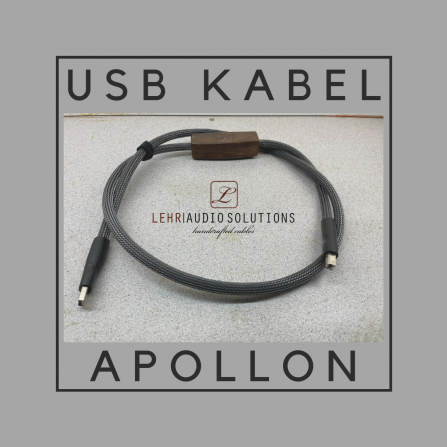 USB Kabel APOLLON, Serien-Nr. 2210039, Farbe: Carbon, Farbe Kaskade: Nussbaum, Länge: 1,50m, Anzahl: 1 Stück, Aktionspreis: 571,87 €